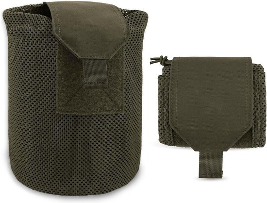 Foto: Opvouwbare tactische dump pouch molle mag pouches netto trekkoord recycle pouch recovery tool pack