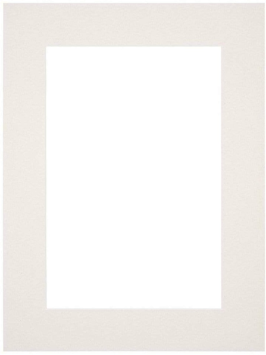 Passe-Partout Fotomaat 9x13 cm - Lijstmaat 18x24 cm - Lichtgrijs - Museumkarton - Fotolijst niet inbegrepen