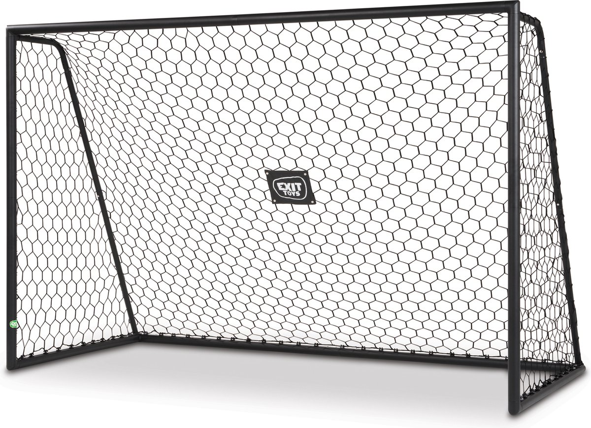 EXIT Scala Aluminium Voetbaldoel 300x200cm - Weerbestendig - Voetbal Goal - Voor Kinderen - Tuin - Zwart