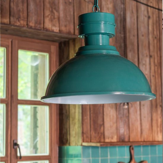 Dulaire Hanglamp Industrieel Groen/Turquoise | bol.com