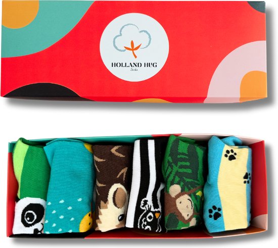 Holland Hug - Heren Dames Sokken - 6 Paar - Sneakersokken - Happy Socks
