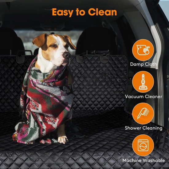 BOTC Couverture pour chien voiture - Housse de protection de coffre chien - Couverture pour chien coffre de voiture - Grijs