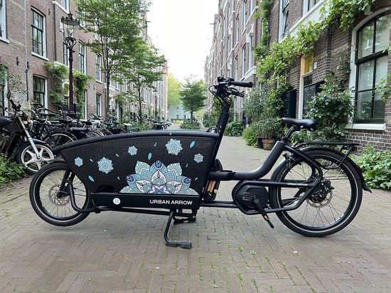 Foto: Reflecterende bakfiets sticker mandala veiligheid ontmoet stijl flexibel ontwerp urban arrow lovens dolly babboe bakfiets nl bohonavian