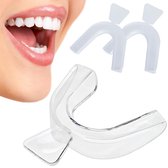 2x protège-dents anti-grincement - Prévient le grincement des dents - Protège-dents contre le grincement des dents et le bruxisme - Orthèses de nuit -