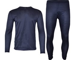 Thermoset - Thermo Ondergoed Heren - Blauw - Maat XXL | Thermo Kleding Set