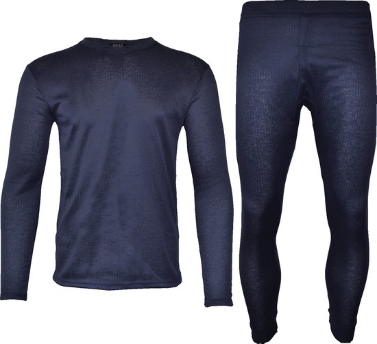 Thermoset Thermo Ondergoed Heren Blauw Maat XXL Thermo Kleding Set bol