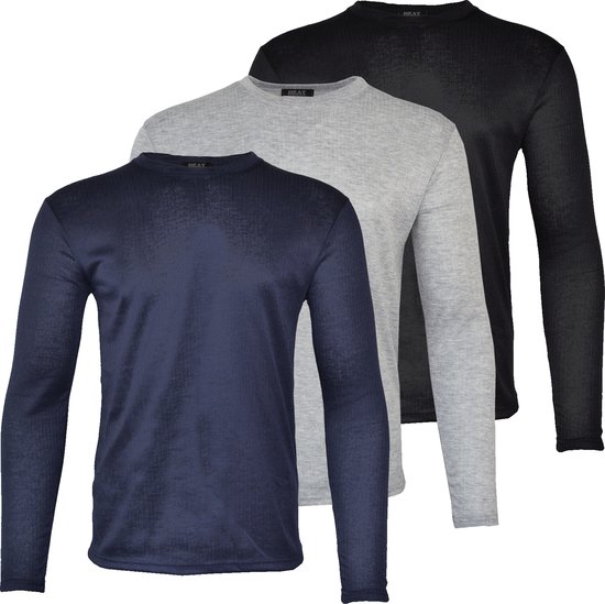 Heat Booster - Thermoshirt heren - met fleece gevoerd - Zwart - XXL — afbeelding 4