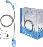 ProPlus Oplaadbare Mobiele Douche - Campingdouche - Reisdouche - Buitendouche - Oplaadbare Accu - Complete Set - 3.7 Volt - USB-oplaadkabel - Inclusief ophangaccessoires