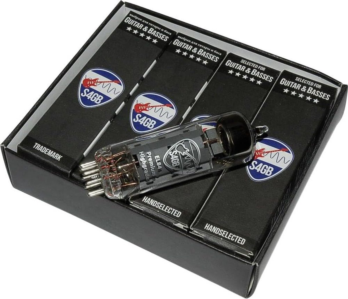BTB Vertrieb EL84 S4GB Premium Elektronenbuis Matched Kwartet Geselecteerd voor Gitaren Eindpentode Aantal polen: 9 Fit