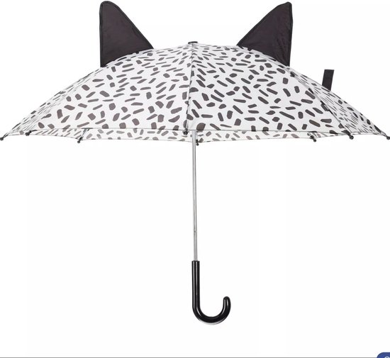 Kinder paraplu met oren - stipjes wit - paraplu voor kinderen - Kerstcadeau Sinterklaas schoencadeautje