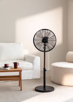 CREATE- Ventilateur sur pied rotatif de style rétro 50W - AIR STAND WOOD -
