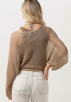 RESORT FINEST Crochet Sweater Truien & vesten Dames - Sweater - Hoodie - Vest- Beige - Maat S