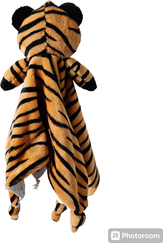 TX Store - Knuffeldoek Tijger - Tijger knuffel - Tutteldoek - Slaapdoekje - Baby knuffeldoekje - Knuffel - Meisje - Jongen - Baby Knuffel - 35x35cm van Baby — afbeelding 2