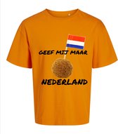 Shirt Oranje - Geef mij maar een bitterbal - Leuk voor het EK - Maat 3XL