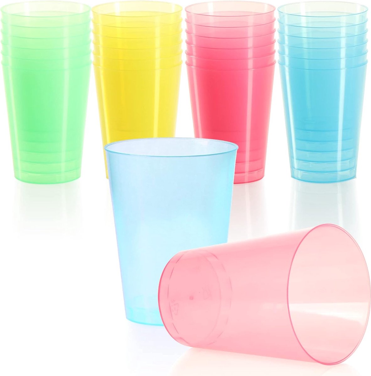 Plastic Bekers, 5pcs 500ml & 5pcs 330ml Herbruikbare Drinkbekers Drinkwaterbekers Geschenken Vaatwasser Plastic Bekers, 5pcs 500ml & 5pcs 330ml Herbruikbare Drinkbekers Drinkwaterbekers Geschenken Vaatwasser