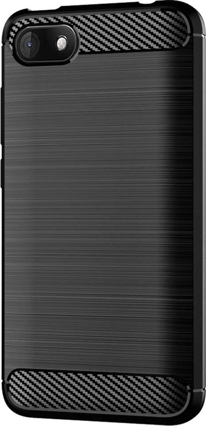 ebestStar - Coque compatible avec Wiko Sunny3 (Sunny 3), Etui Protection Motif Carbone, Antichoc Souple TPU, Noir