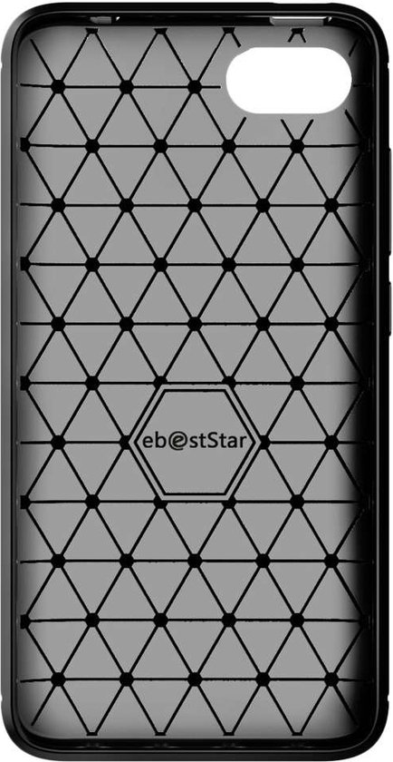 ebestStar - Coque compatible avec Wiko Sunny3 (Sunny 3), Etui Protection Motif Carbone, Antichoc Souple TPU, Noir