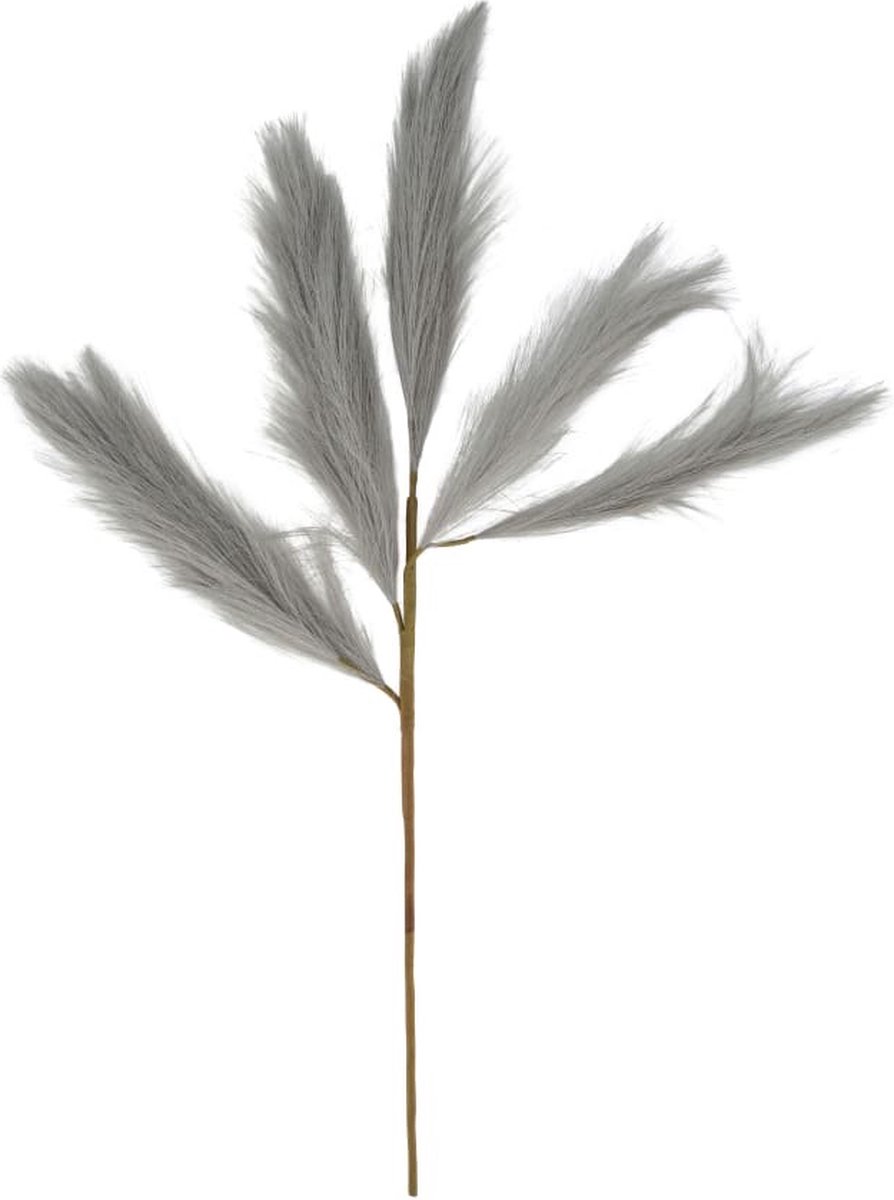 Artificial pluim - 48 cm - grijs