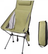 Bol.com Campingstoel - Strandstoel - Visstoel - Lichtgewicht - Draaggewicht 150 kg - Inclusief draagtas - Outdoor Stoel - Campin... aanbieding