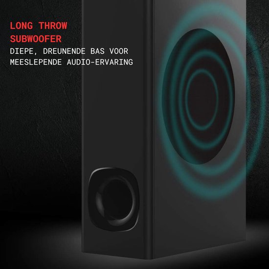 Soundbars voor TV met Subwoofer - 160 Watt - Kamer Vullend Geluid - Met Afstandsbediening - Met Muur Bevestigingsset - Bluetooth - AUX - USB - Optische Aansluiting van Merkloos — afbeelding 4