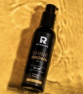 BYROKKO Huile corporelle bronzante Shine Brown 150 ml. Huile pour lit de bronzage, huile de Sun