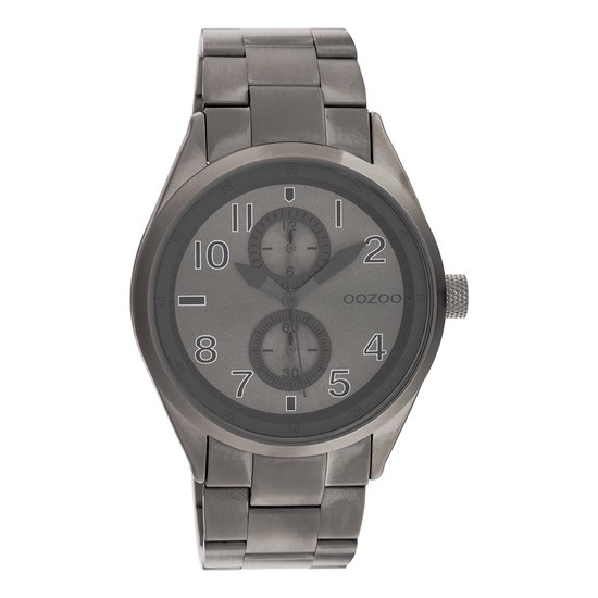 OOZOO Timepieces - Titanium horloge met titanium roestvrijstalen armband - C10633