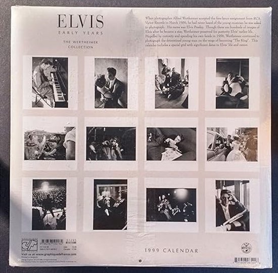 Elvis : le calendrier de la collection Wertheimer : calendrier 1999
