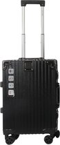 A To Z Traveller Safralu - Bagage à main 55cm - Aluminium Luxe - 35L - Zwart - Serrure TSA