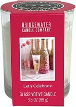 Bridgewater Candle Glass Votive Let's Celebrate