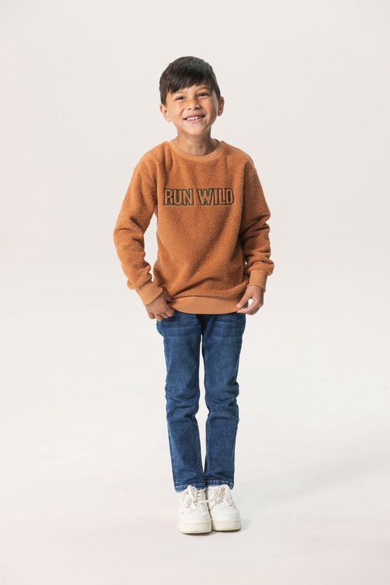 Sissy-Boy - Bruine teddy sweater met embroidery