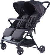 Novi Baby® Foss Go Duobuggy - All Black - Geschikt tot 15 kg per zitje - Compact opvouwbaar