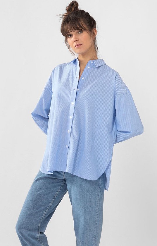 Sissy-Boy - La blouse oversize rayée bleu clair