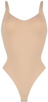 Teep Corrigerende Body String – Corrigerende String Dames – Corrigerend Ondergoed Dames – Shapewear Dames – Beige – Maat XL