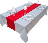 Tafelkleed tafellinnen 100% katoen collectie concept kleur en grootte naar keuze (120x200cm wit) Tafelkleed