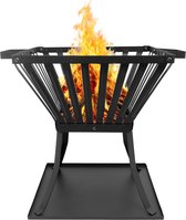 HEAT Outdoor Living Vuurkorf Skal - Terrashaard met Onderplaat - Vuurkorf voor Buiten - 39x39x45 cm