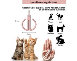 Nagelknipper Kat - Nagelschaar - Nageltang Kat - Nageltang Hond - Kleine Hond (Max. 10 kg.) Vogel en Knaagdier
