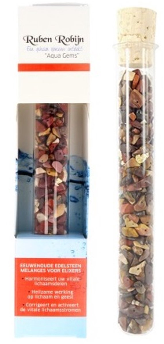 Goedkoopste Ruben Robijn Afwisseling & Plezier small Aqua Gems edelsteenwand