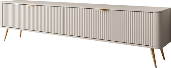 Meubella - Meuble TV Lima - Beige - 200 cm