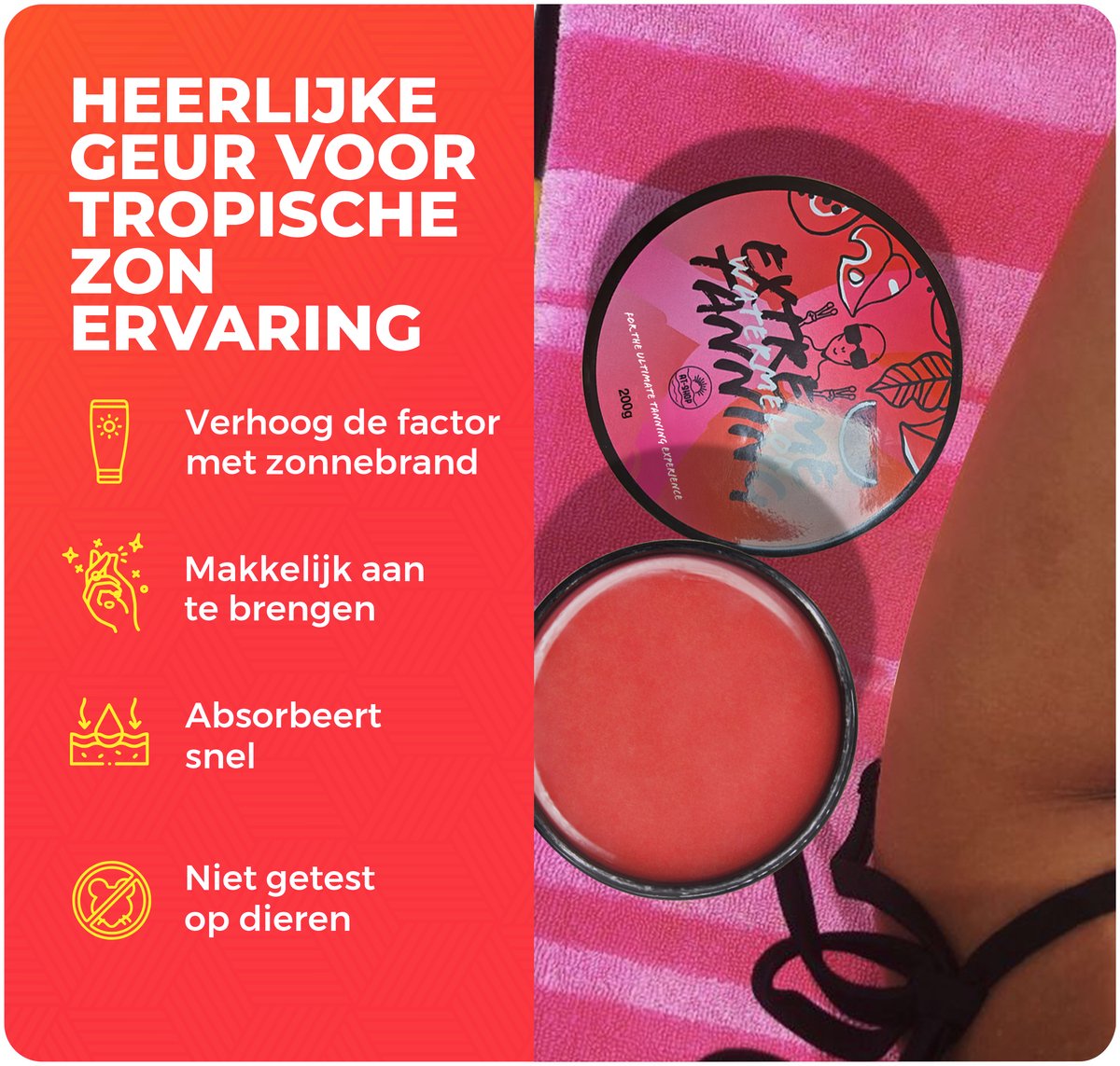 Extreme Tanning |NIEUWE GEUREN| ShineBrown | Tanning butter| Zonnestralen | Zonnebank | At-Shop | Sneller bruin | Zonnecreme | Zonnebrand| WATERMELON – foto 5
