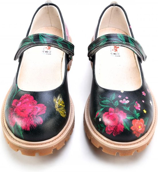 Foto: Goby flowers ballerinas sandalen hoge kwaliteit handmade meisjesprint maat 39