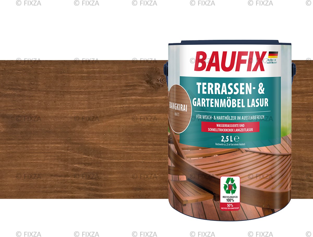 BAUFIX Terras en tuinmeubelbeits bangkirai 2,5 Liter