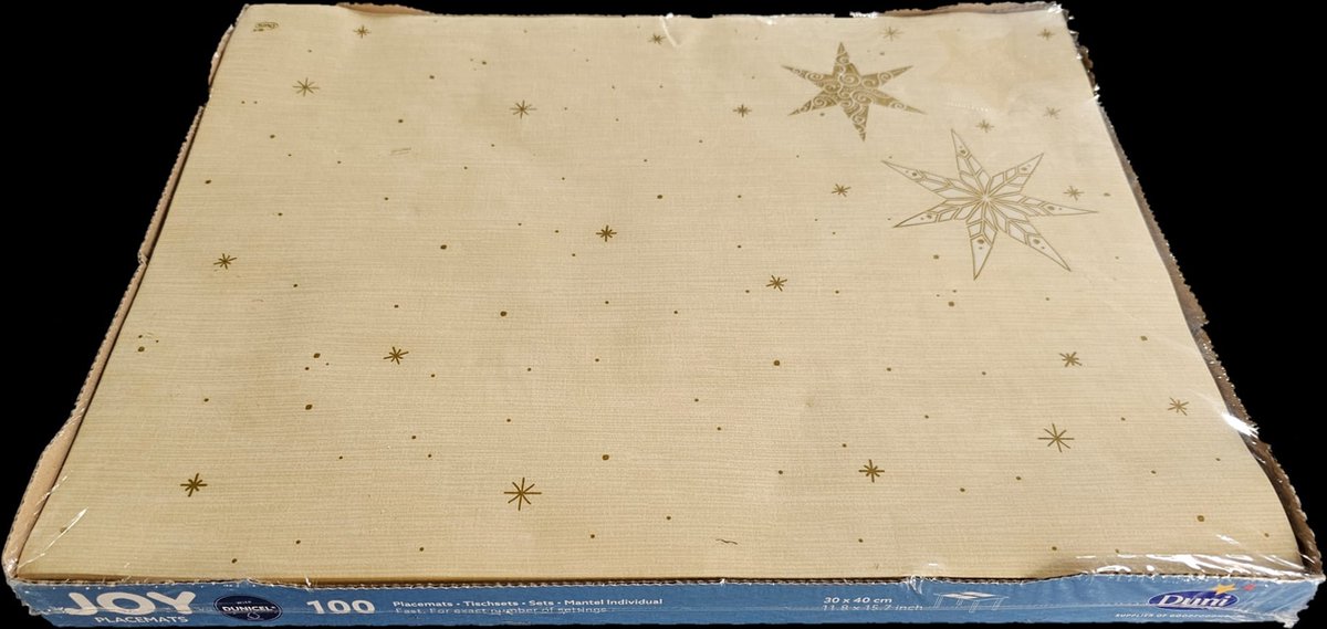 Duni joy placemats Star Stories Cream 100st