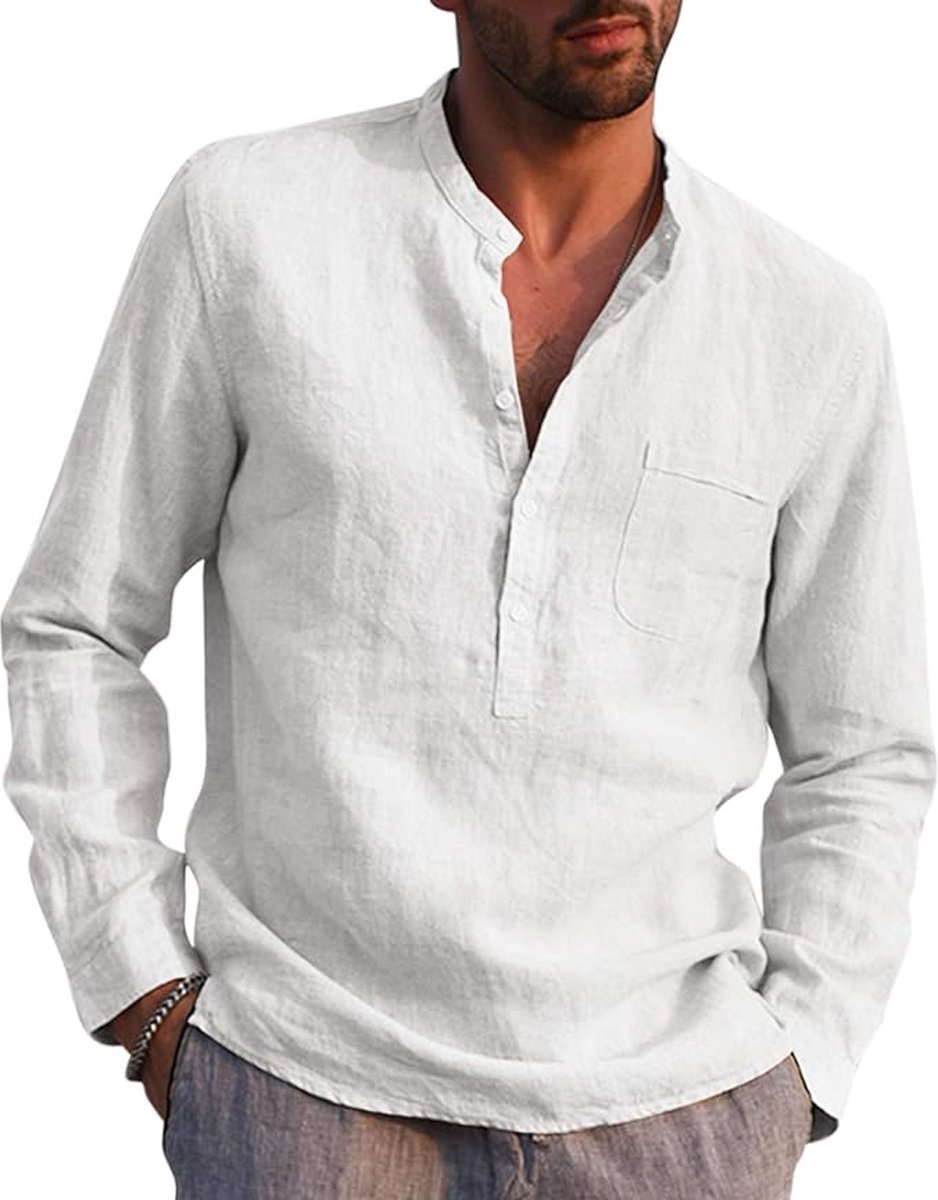 JP 1880 - Heren - Overhemd traditioneel kostuum kentkraag Modern-Fit - Kiezel - Maat 6XL