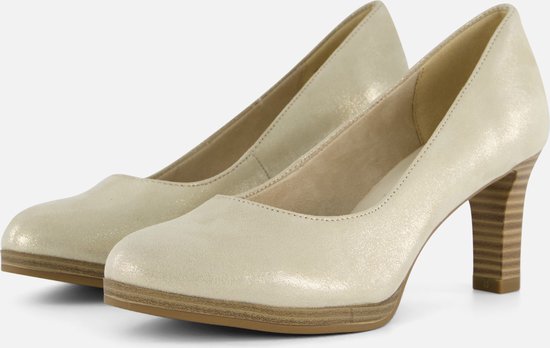 Tamaris Pumps beige Leer Dames Maat 36 bol