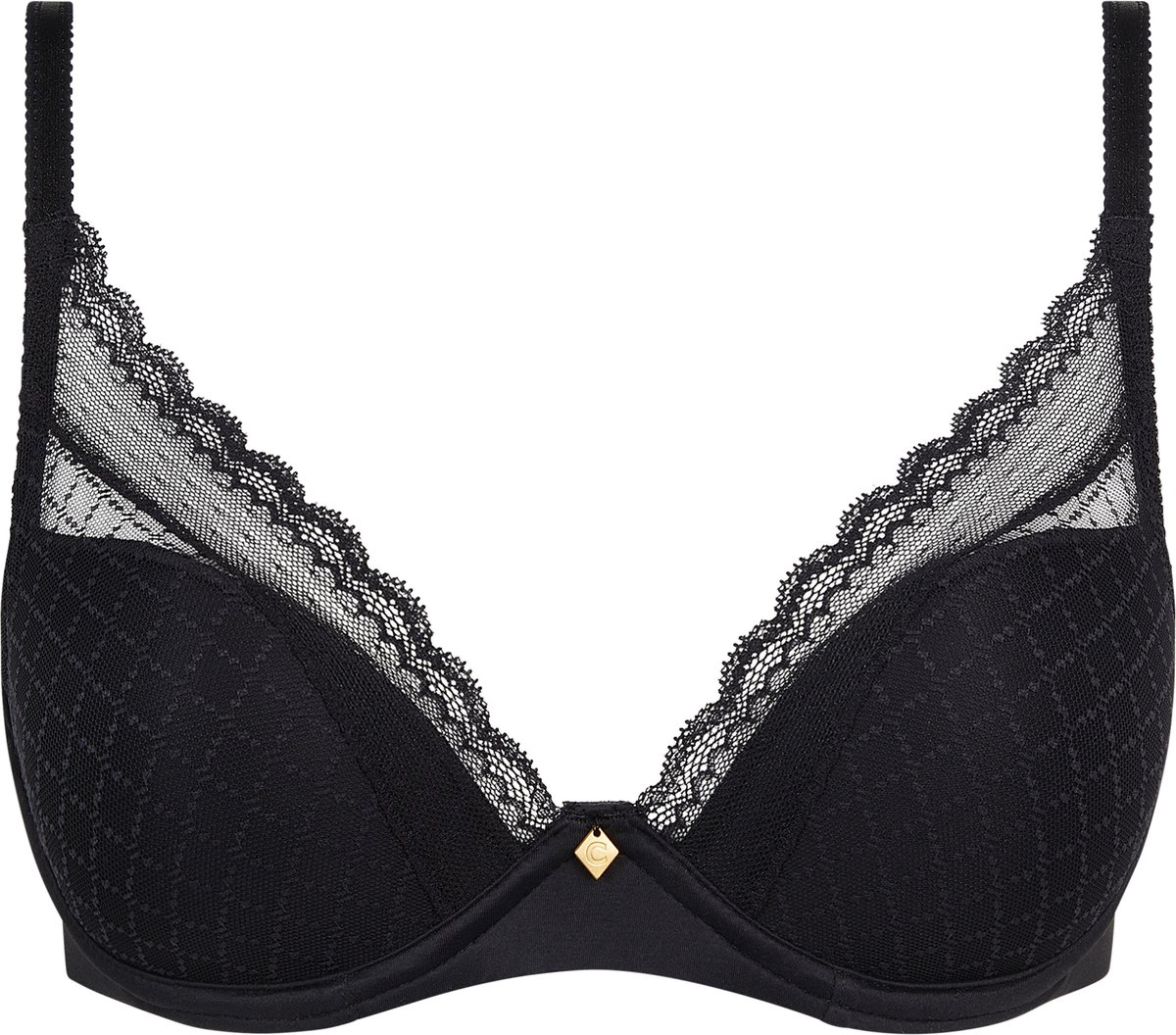 Chantelle Norah Chic - Plunge T-Shirt Bh - Racerback - ZWART