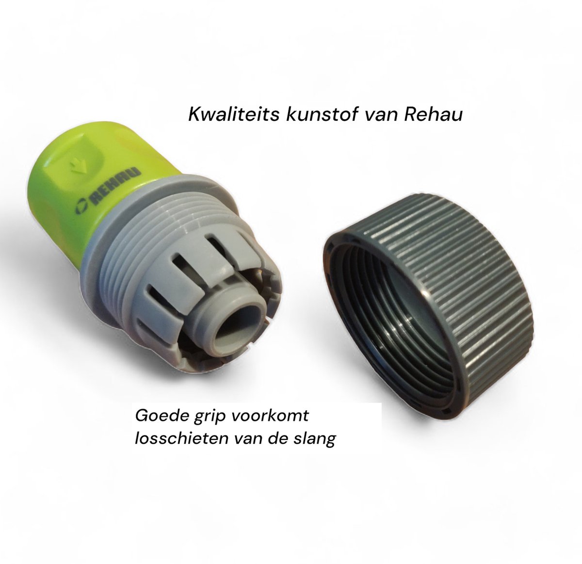 Rehau - Slangstuk - Slang 19mm ( 3/4" ) - Tuinslang koppelingen - Ook voor gardena slangkoppelingen – foto 3