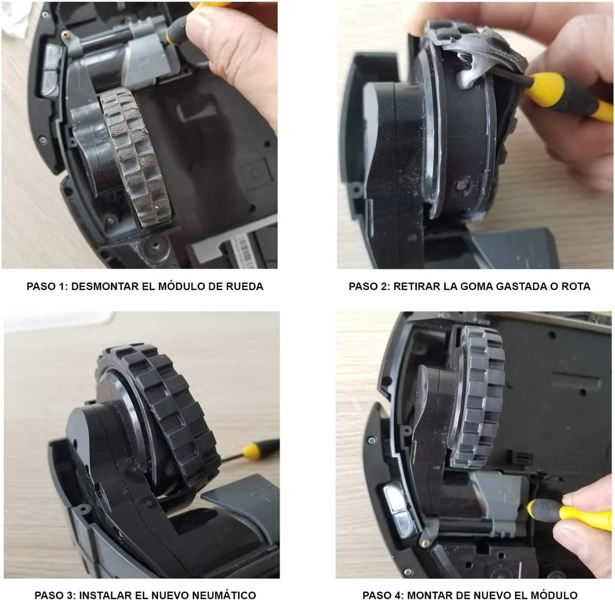 MIRTUX Kit de 2 x Rodillos centrales y Herramienta de Limpieza Compatible con Roomba Serie 500. Pack de Cepillo Central Rodillo de cerdas y Goma. Repuestos recambios de Calidad 510, 520, 555 MIRTUX Kit de 2 x Rodillos centrales y Herramienta de Limpieza Compatible con Roomba Serie 500. Pack de Cepillo Central Rodillo de cerdas y Goma. Repuestos recambios de Calidad 510, 520, 555