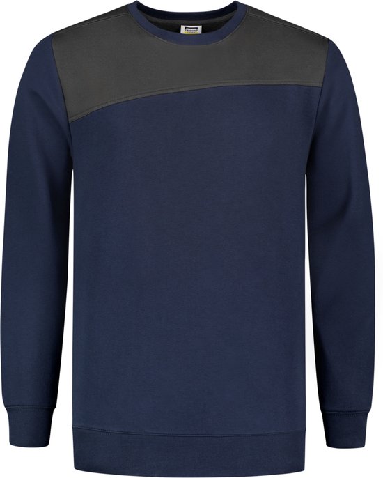 Pull Tricorp Coutures Bicolores 302013 Encre / Gris Foncé - Taille L