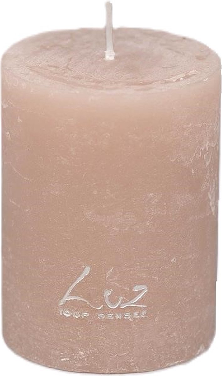 Rasteli Luz Your Senses Stomp Kaars Crème-Portobello D 6 cm H 8 cm Voordeelaanbod Per 2 Stuks