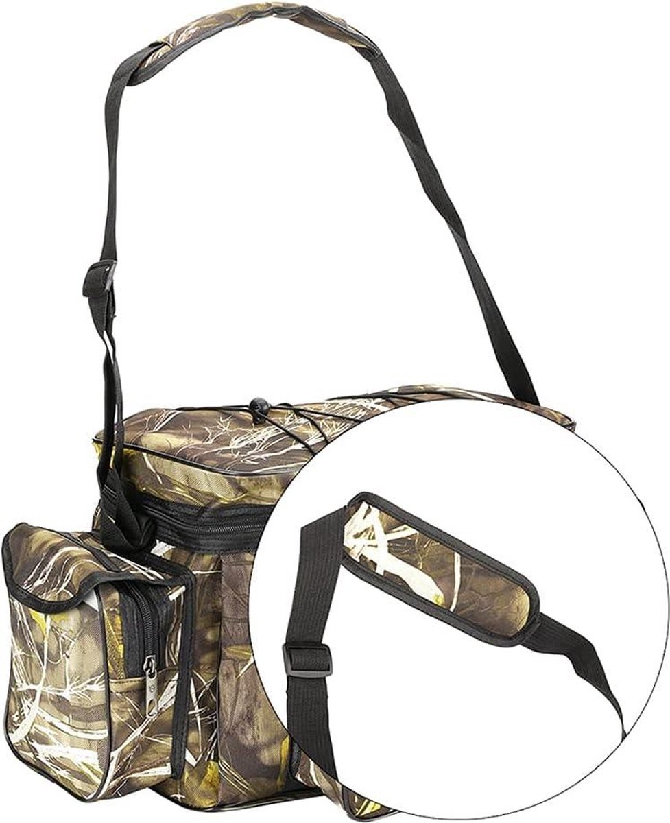 Waterdichte visrugzak, multifunctionele tackle opbergtas vissen schouder opbergtas, draagbare sling vissen visgerei Sling Bag voor hengels gereedschap, Groen, Refer to description, Unisex